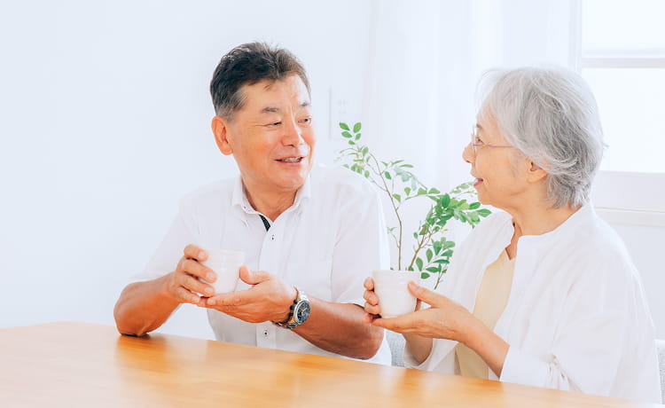 プレゼントを渡している様子